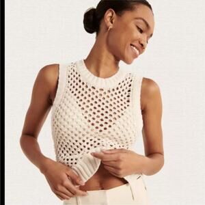 Abercrombie and Fitch Cable Knit Sleeveless Tank